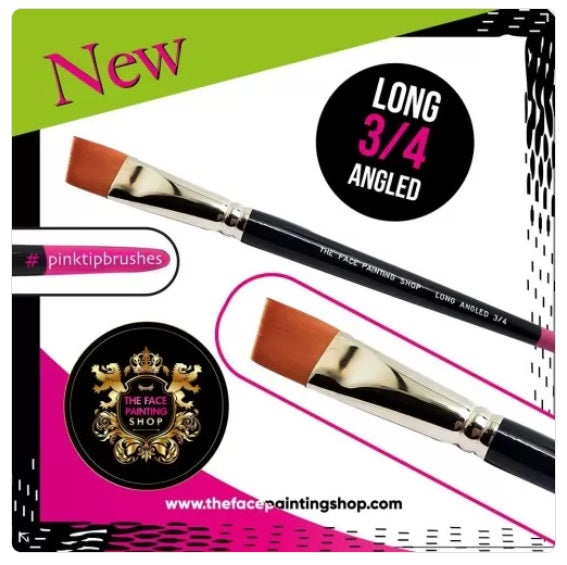 The Face Painting Shop Brush - 3/4" LONG Angled