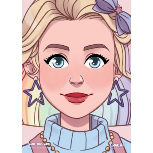 WABBY FUN | Face Painting Practice Board - LODIE UP Edition - A4 Front Facing - Hope