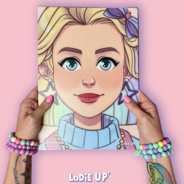 WABBY FUN | Face Painting Practice Board - LODIE UP Edition - A4 Front Facing - Hope