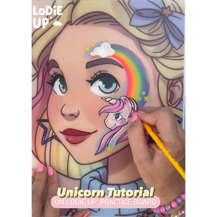 WABBY FUN | Face Painting Practice Board  - LODIE UP Edition - A4 Side Facing 1 - Hope