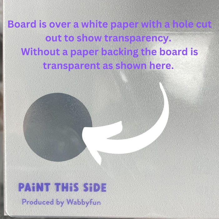 WABBY FUN | Face Painting Practice Board - LODIE UP Edition - A4 TRANSPARENT Board - Hope