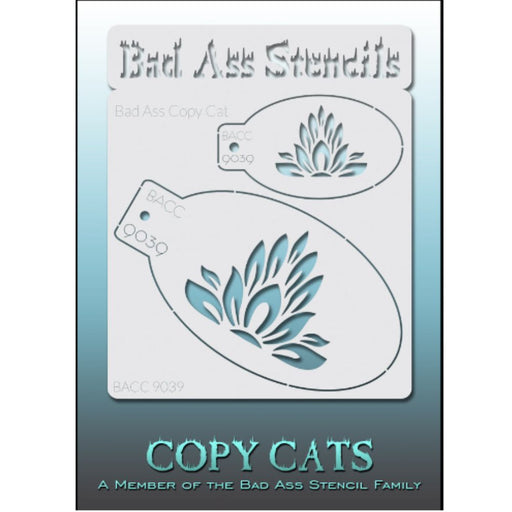Bad Ass Copy Cat | Face Painting Stencil - Lotus Flowers (9039)