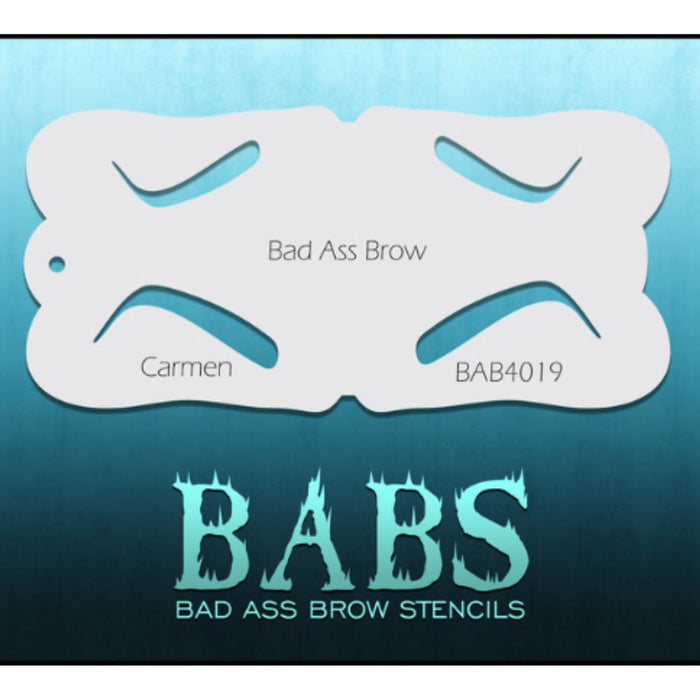 Bad Ass Brows 4019 - Face Painting Stencil - Carmen