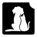 Art Factory | Glitter Tattoo Stencil - (106)  Dog and Cat #93