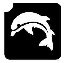 Art Factory | Glitter Tattoo Stencil - 230 Dolphin Jump #16
