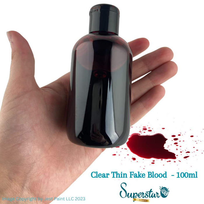 Superstar | Special FX  - (139-04.2)  Clear Thin Fake Blood  - 100ml Bottle