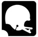 Art Factory | Glitter Tattoo Stencil - 491 Football Helmet - 5 Pack     #25