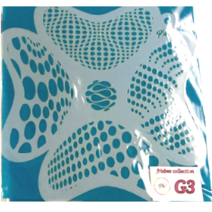 PK | FRISBEE Face Painting Stencil | New Mylar - Dot Dimensions - G3