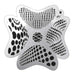 PK | FRISBEE Face Painting Stencil | New Mylar - Dot Dimensions - G3