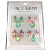 EZ STROKES | Face Gem Clusters | Fancy Princess Bling (4 Pieces)