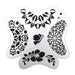 PK | FRISBEE Face Painting Stencil | New Mylar - Butterfly w/ Crowns - H3