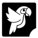 Art Factory | Glitter Tattoo Stencil - 207 Parrot #53