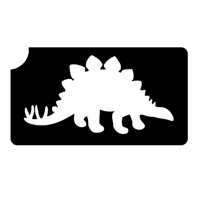 Art Factory | Glitter Tattoo Stencil - (136) Stegosaurus #157
