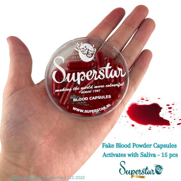 Superstar | Special FX  - (139-06.1)  Fake Blood Powder Capsules  - 12 pcs