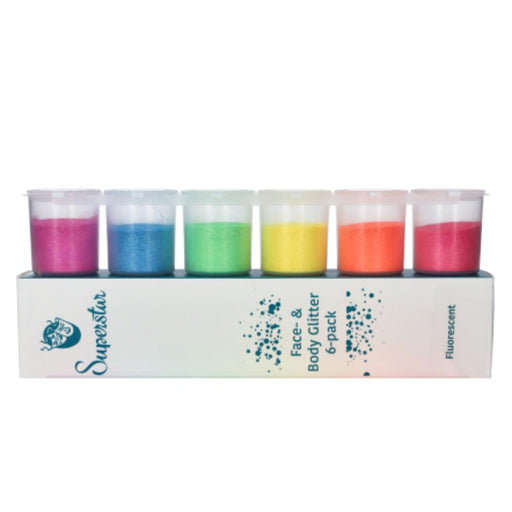 Superstar | Loose FINE Glitter - 98990 FINE FLUORESCENT Six Pack (90ml)