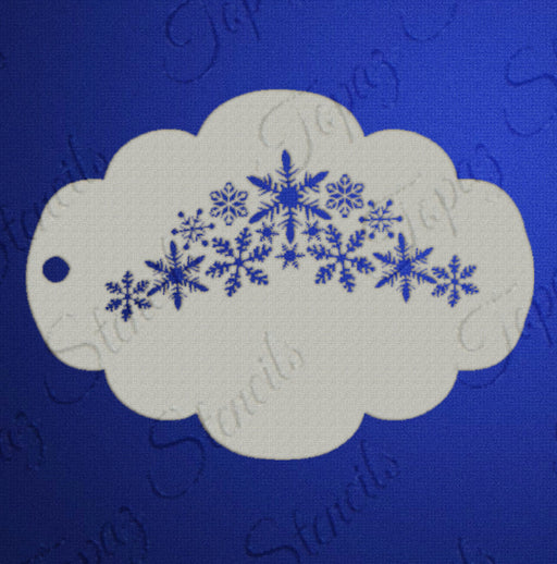 Topaz Stencils | Face Painting Stencil - Snowflake Crown (0370)
