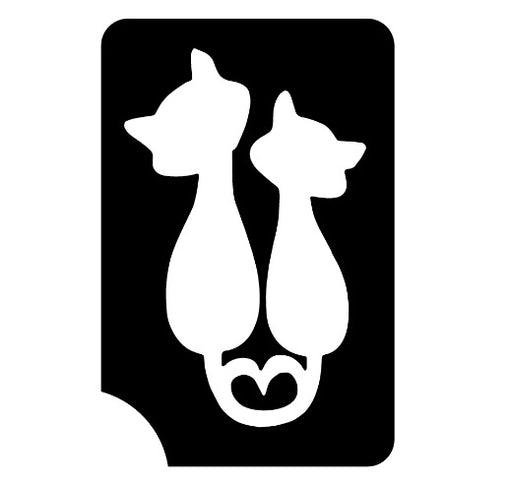 Art Factory | Glitter Tattoo Stencil - 107 Smitten Kittens #6