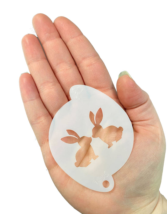 Diva Stencils | Face Painting Stencil | Cute Bunnies (1095)