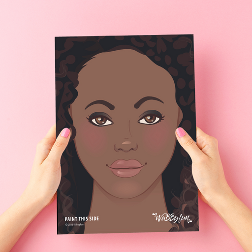 WABBY FUN | Face Painting Practice Board - A4 Front Facing - TARA