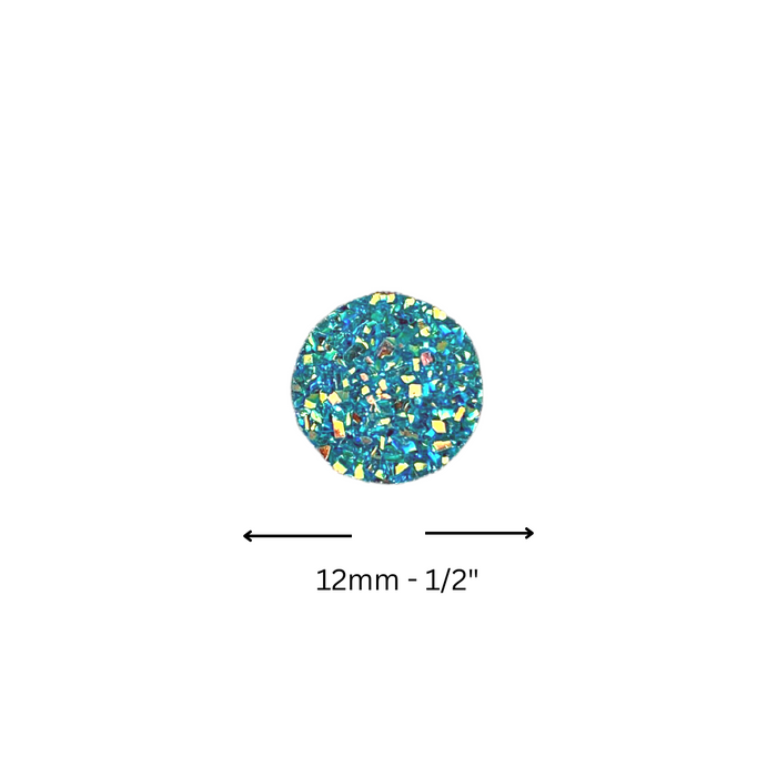Jest Jewelz Face Painting Gems | Small Round w/ Aquamarine Crystals - 1 tbsp (37 gems aprox)