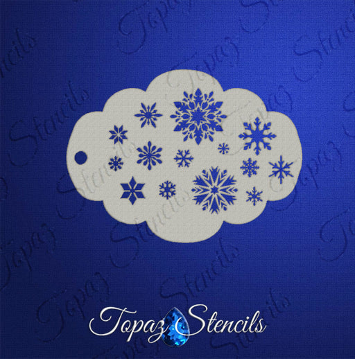 Topaz Stencils | Face Painting Stencil - Baby, It's Cold Outside (01563)