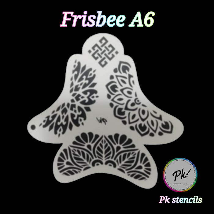 PK | FRISBEE Face Painting Stencil | Bold Crowns (Large Designs) - A6