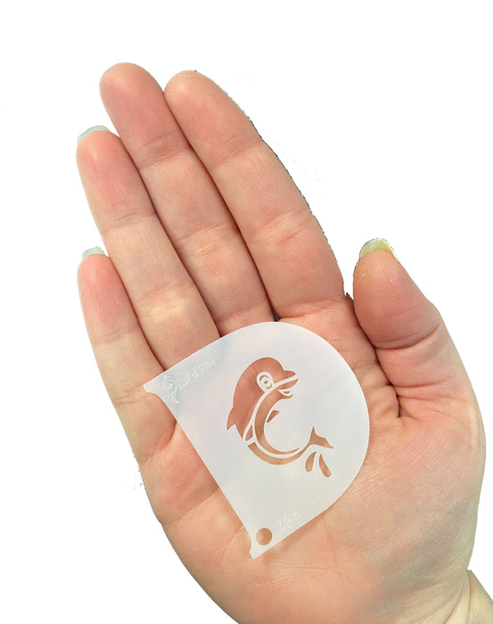 Diva Stencils | Face Painting Stencil | Demi Dolphin (000264)