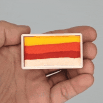 DFX Face Paint Rainbow Cake - Small Lobster Luau (RS30-2)  (16ml / approx. 28gr)   #2