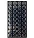Foam Insert with 36 Plastic Friction Fit Jars  (Fits in Wooden Cases)