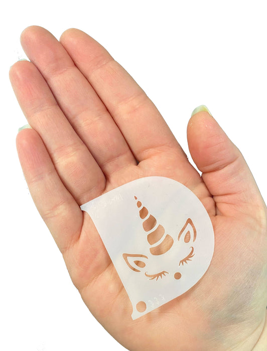 Diva Stencils | Face Painting Stencil | Demi Unicorn (333)