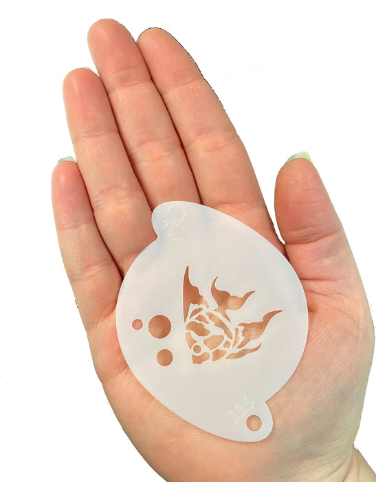 Diva Stencils | Face Painting Stencil | Angel Fish (000355)