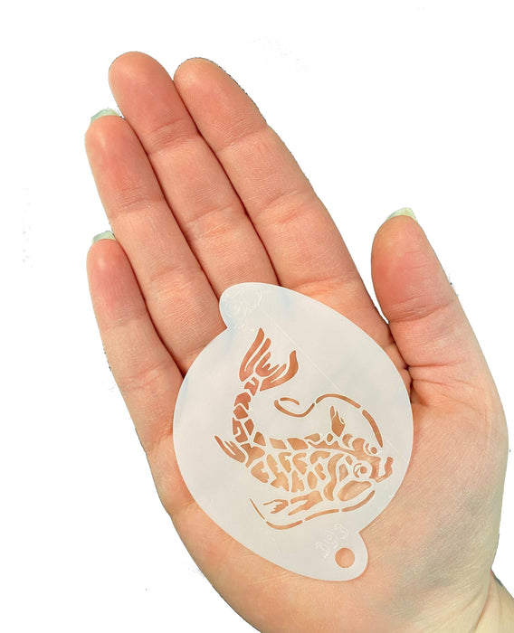 Diva Stencils | Face Painting Stencil | Koi Fish (000393)