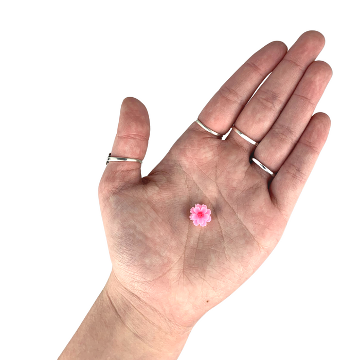Jest Jewelz Face Painting Gems | Small Pink Flower - 1 tbsp (aprox 35 gems)