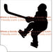 Glitter Tattoo Stencil - 49201 Hockey Player #83 DISCONTINUED