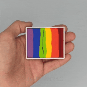 DFX Face Paint Rainbow Cake - Large Flabbergasted (RS50-5) Approx. 50gr  #5