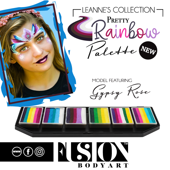 Fusion Body Art  - Spectrum Face Painting Palette | Leanne's Pretty Rainbow