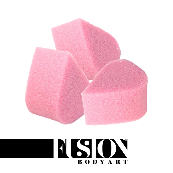 Fusion Body Art - PINK Petal Sponges (pack of 3)