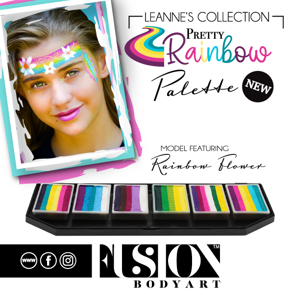 Fusion Body Art  - Spectrum Face Painting Palette | Leanne's Pretty Rainbow