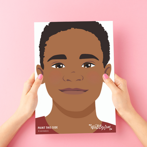 WABBY FUN | Face Painting Practice Board - A4 Front Facing - BORIS