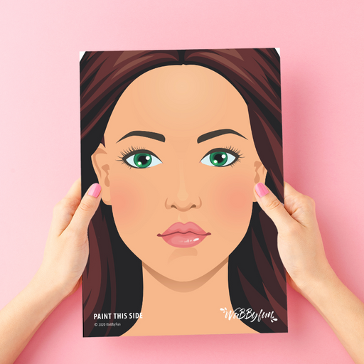 WABBY FUN | Face Painting Practice Board - A4 Front Facing - NIKKI