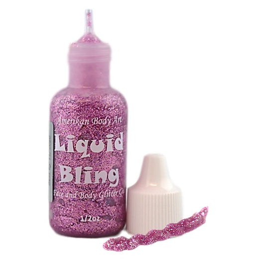 Amerikan Body Art | Liquid Bling Face Painting Glitter Gel - Tickled Pink  1/2oz   #15