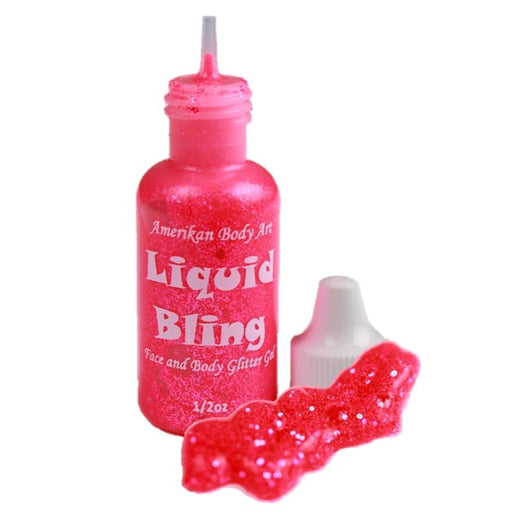 Amerikan Body Art | Liquid Bling Face Painting Glitter Gel - Electric Pink 1/2oz   #10