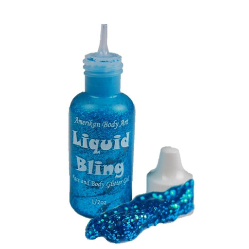 Amerikan Body Art | Liquid Bling Face Painting Glitter Gel - Royal Blue 1/2oz   #8