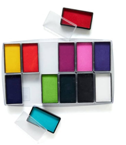 Global Colours | All You Need Body Art Palette (12 Colors - 15 gram samplers)