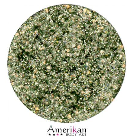 Amerikan Body Art | Fine Glitter Creme - AURORA ( Green ) -15gr