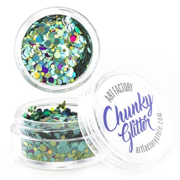 Art Factory | LOOSE Chunky Glitter - MERMAID (30ml jar)