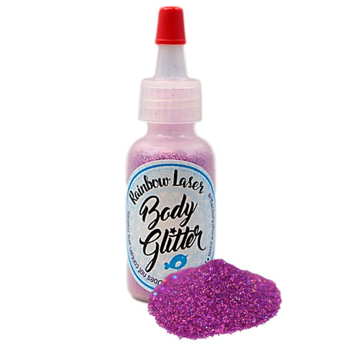 Art Factory | Rainbow Laser Body Glitter Poof - Bubblegum Pink Rainbow Laser  (1/2oz)