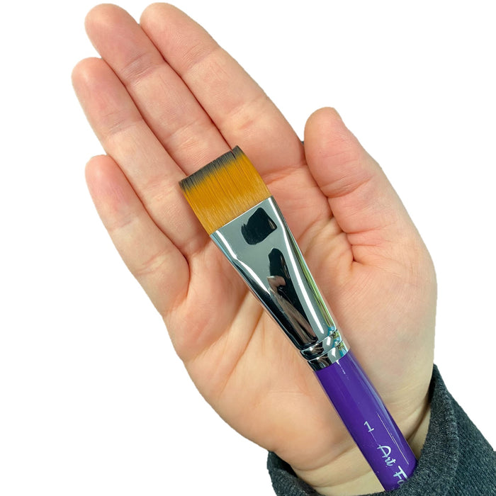 Art Factory Studio Face Painting Brush - 1" FLAT