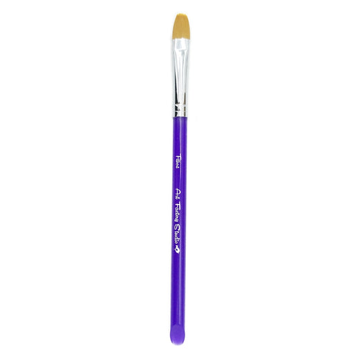 Art Factory Studio Face Painting Brush - 3/8" Acrylic Handle Filbert