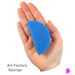 Art Factory | Blue High Density Face Painting Sponges - Half Circle (6 pieces)